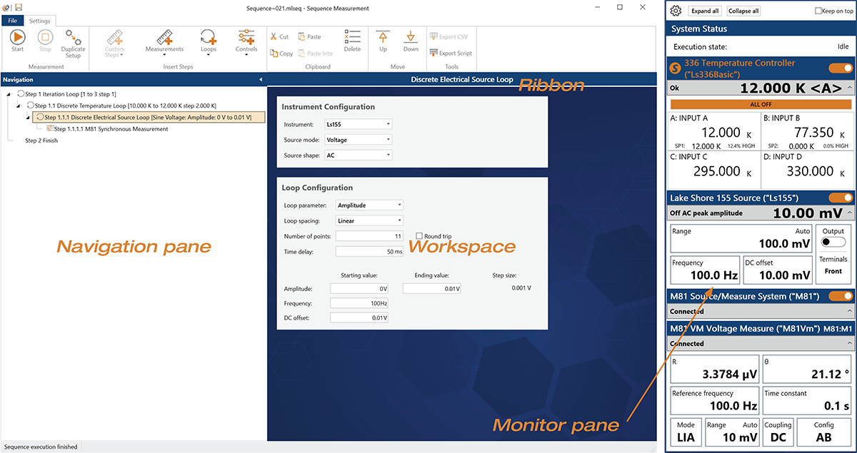 MeasureLINK interface